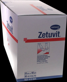 ZETUVIT Saugkompressen unsteril 20x40 cm 30 St