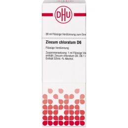 ZINCUM CHLORATUM D 6 Dilution 20 ml
