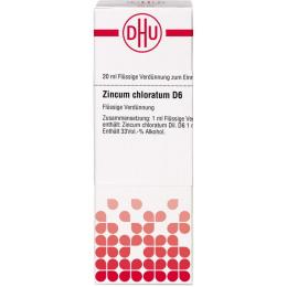 ZINCUM CHLORATUM D 6 Dilution 20 ml