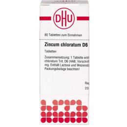 ZINCUM CHLORATUM D 6 Tabletten 80 St.