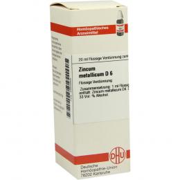 Ein aktuelles Angebot für ZINCUM METALLICUM D 6 Dilution 20 ml Dilution Homöopathische Einzelmittel - jetzt kaufen, Marke DHU-Arzneimittel GmbH & Co. KG.