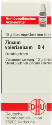 ZINCUM VALERIANICUM D 4 Globuli 10 g
