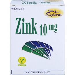 ZINK 10 mg Kapseln 60 St. (15,5 g)