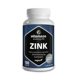 ZINK 25 mg hochdosiert vegan Tabletten 180 St Tabletten