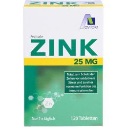 ZINK 25 mg Tabletten 120 St. (60 g)