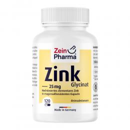 ZINK Glycinat 25 mg in magensaftresist.veg.Kaps. 120 St Kapseln magensaftresistent
