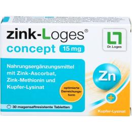 ZINK-LOGES concept 15 mg magensaftres.Tabletten 30 St.