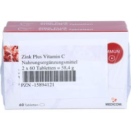 ZINK PLUS Vitamin C Tabletten 120 St.