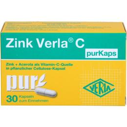 ZINK VERLA C purKaps 30 St. (19 g)