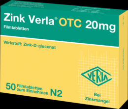 ZINK VERLA OTC 20 mg Filmtabletten 50 St