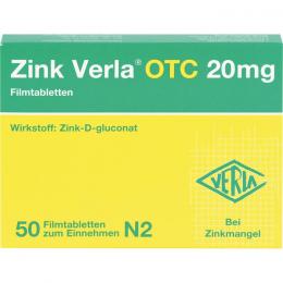 ZINK VERLA OTC 20 mg Filmtabletten 50 St.