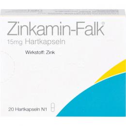 ZINKAMIN Falk 15 mg Hartkapseln 20 St.