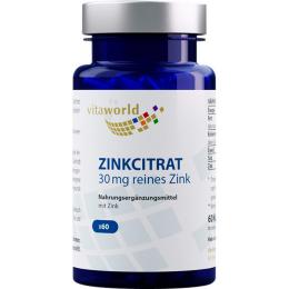 ZINKCITRAT 30 mg Kapseln 60 St. (15 g)