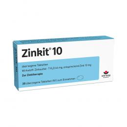 Ein aktuelles Angebot für ZINKIT 10 20 St Überzogene Tabletten Mineralstoffe - jetzt kaufen, Marke Wörwag Pharma GmbH & Co. KG.