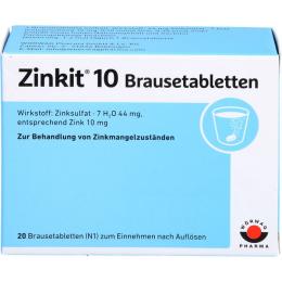 ZINKIT 10 Brausetabletten 20 St.