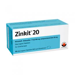 ZINKIT 20 berzogene Tabletten 50 St