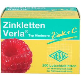 ZINKLETTEN Verla Himbeere Lutschtabletten 200 St. (100 g)