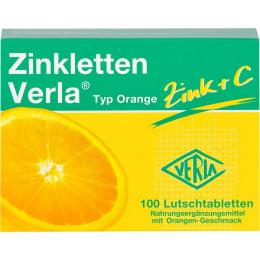 ZINKLETTEN Verla Orange Lutschtabletten 100 St. (50 g)