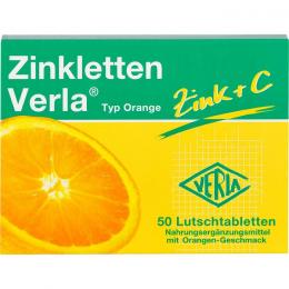 ZINKLETTEN Verla Orange Lutschtabletten 50 St.