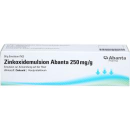 ZINKOXIDEMULSION Abanta 250 mg/g 50 g