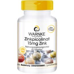 ZINKPICOLINAT 15 mg Zink Tabletten 60 St. (21 g)