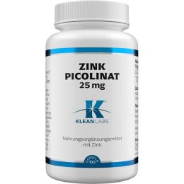 ZINKPICOLINAT 25 mg KLEAN LABS Kapseln 100 St. (38,4 g)