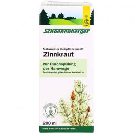 ZINNKRAUT SAFT Schoenenberger 200 ml