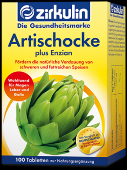 ZIRKULIN Artischocke plus Enzian Tabletten 75 g